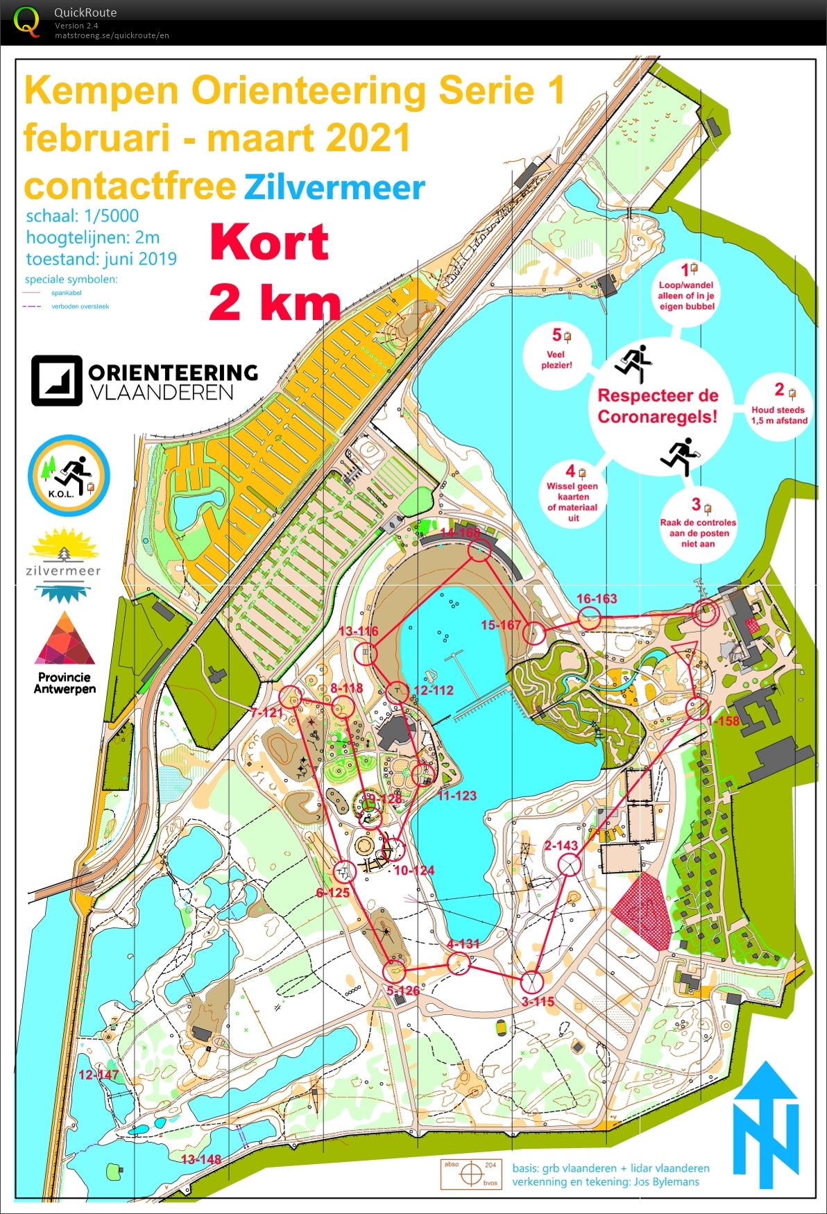Kempen Orienteering Series - Zilvermeer - Kort (07/03/2021)