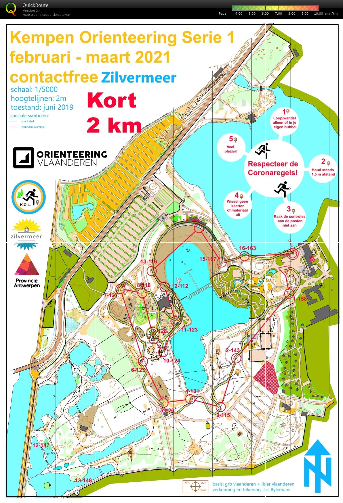 Kempen Orienteering Series - Zilvermeer - Kort (07.03.2021)