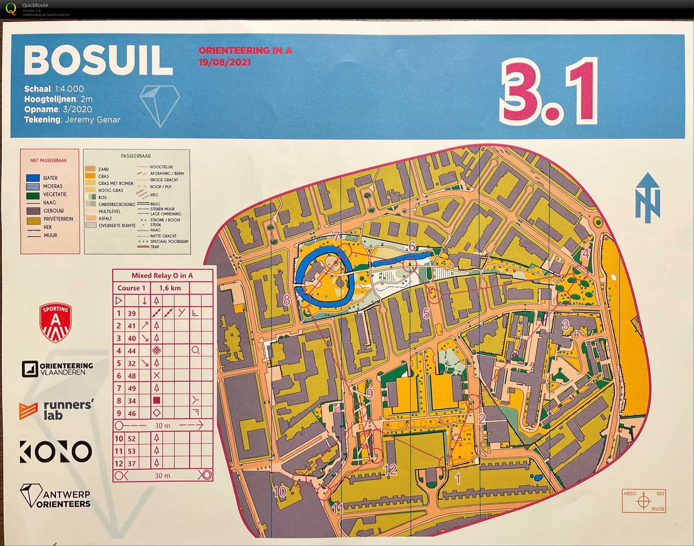 Orienteering in A - Bosuil - Relay (2021-08-19)