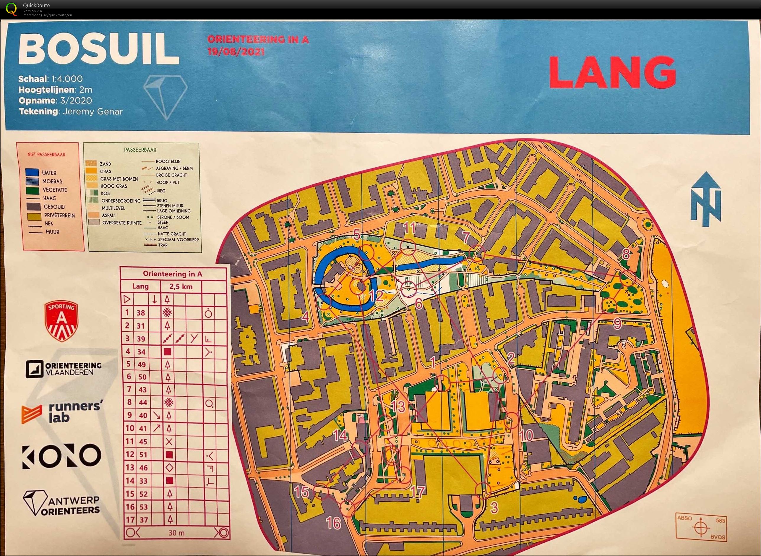 Orienteering in A - Bosuil - Lang (2021-08-19)