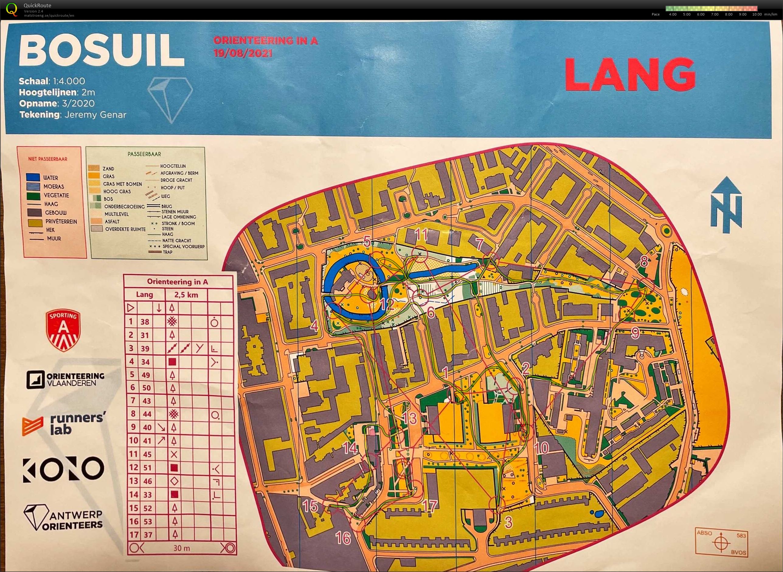 Orienteering in A - Bosuil - Lang (19/08/2021)