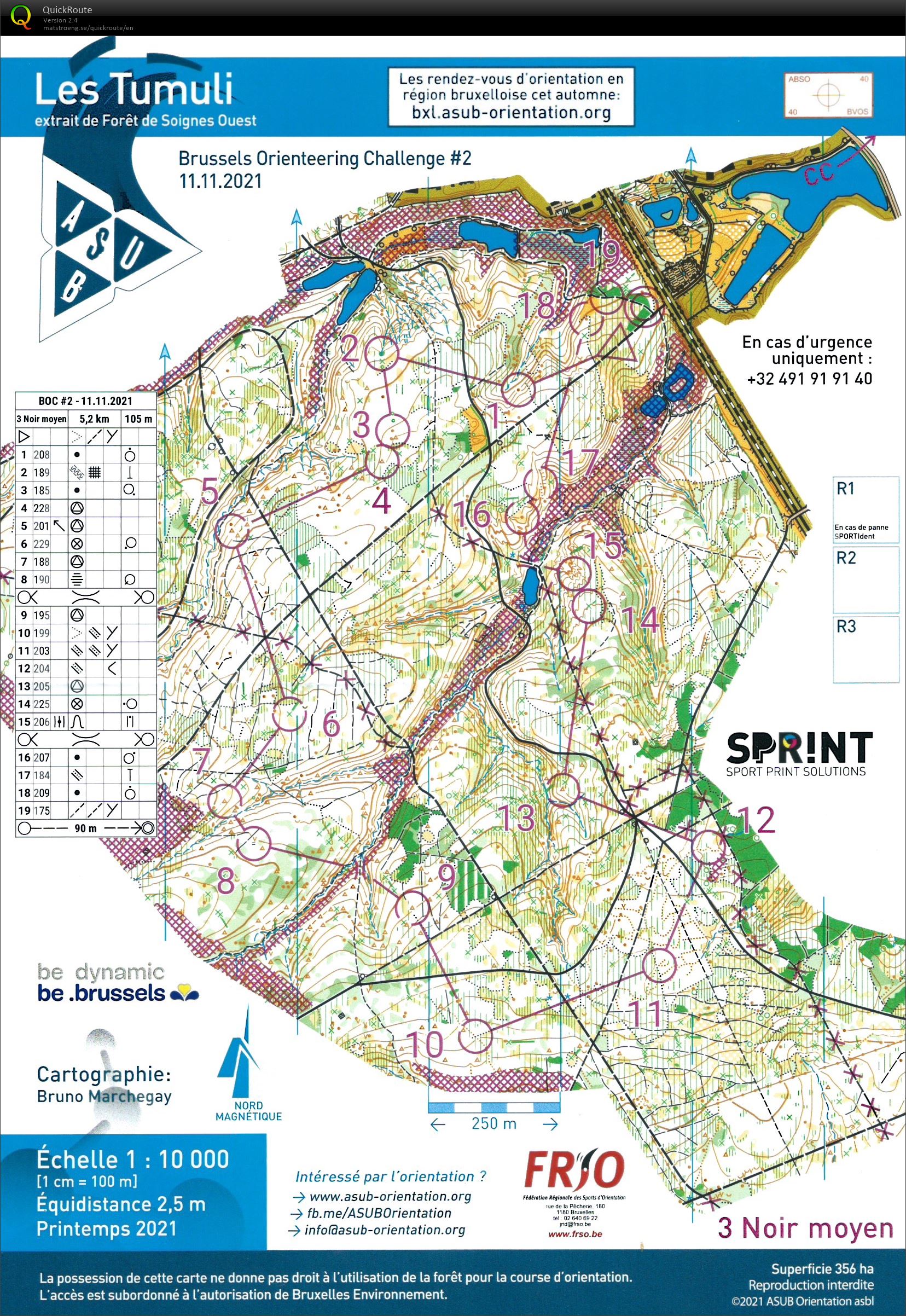 Brussels Orienteering Challenge - Watermael-Boitsfort (11-11-2021)