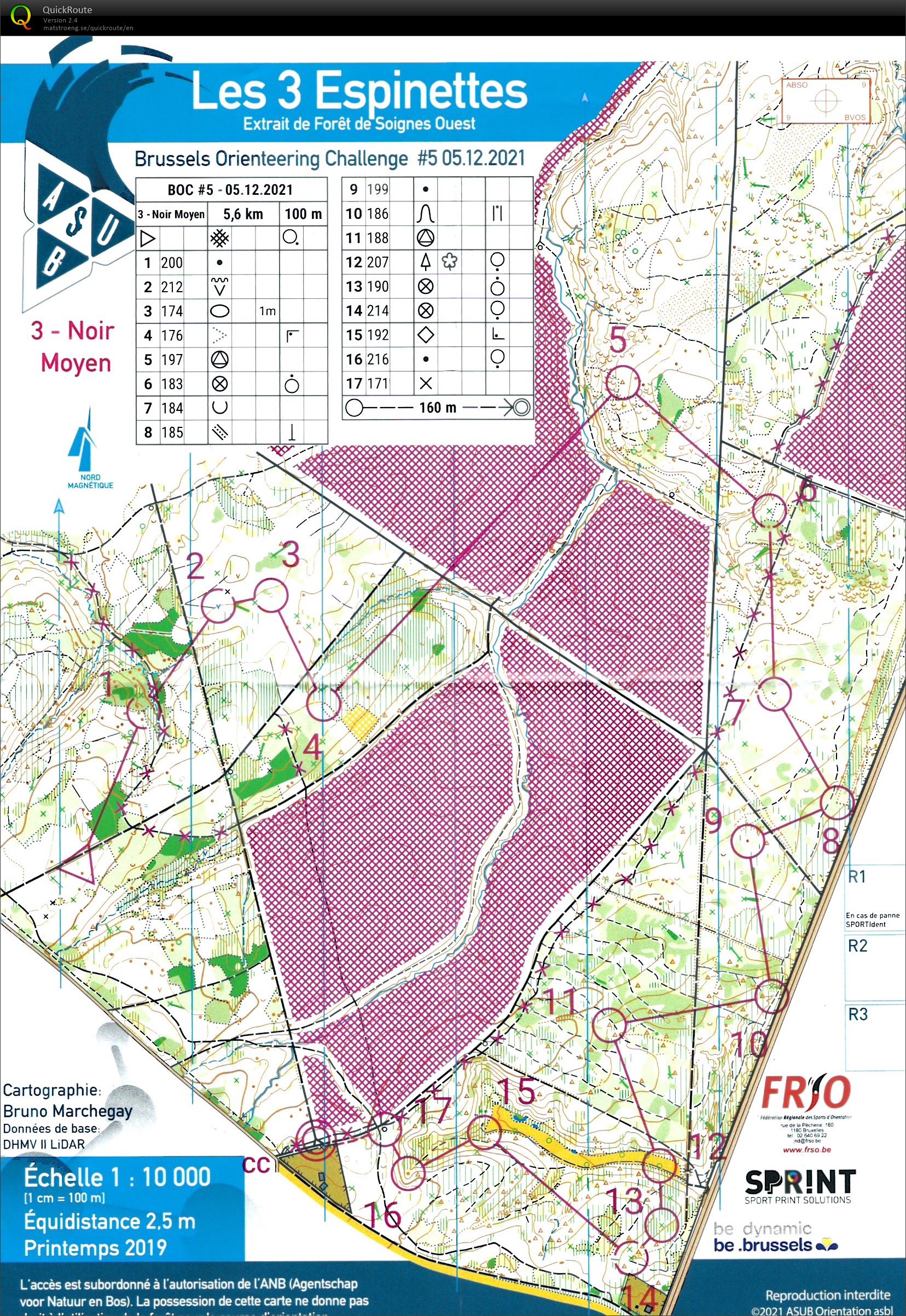 Brussels Orienteering Challenge - Sint-Genesius-Rode (05.12.2021)
