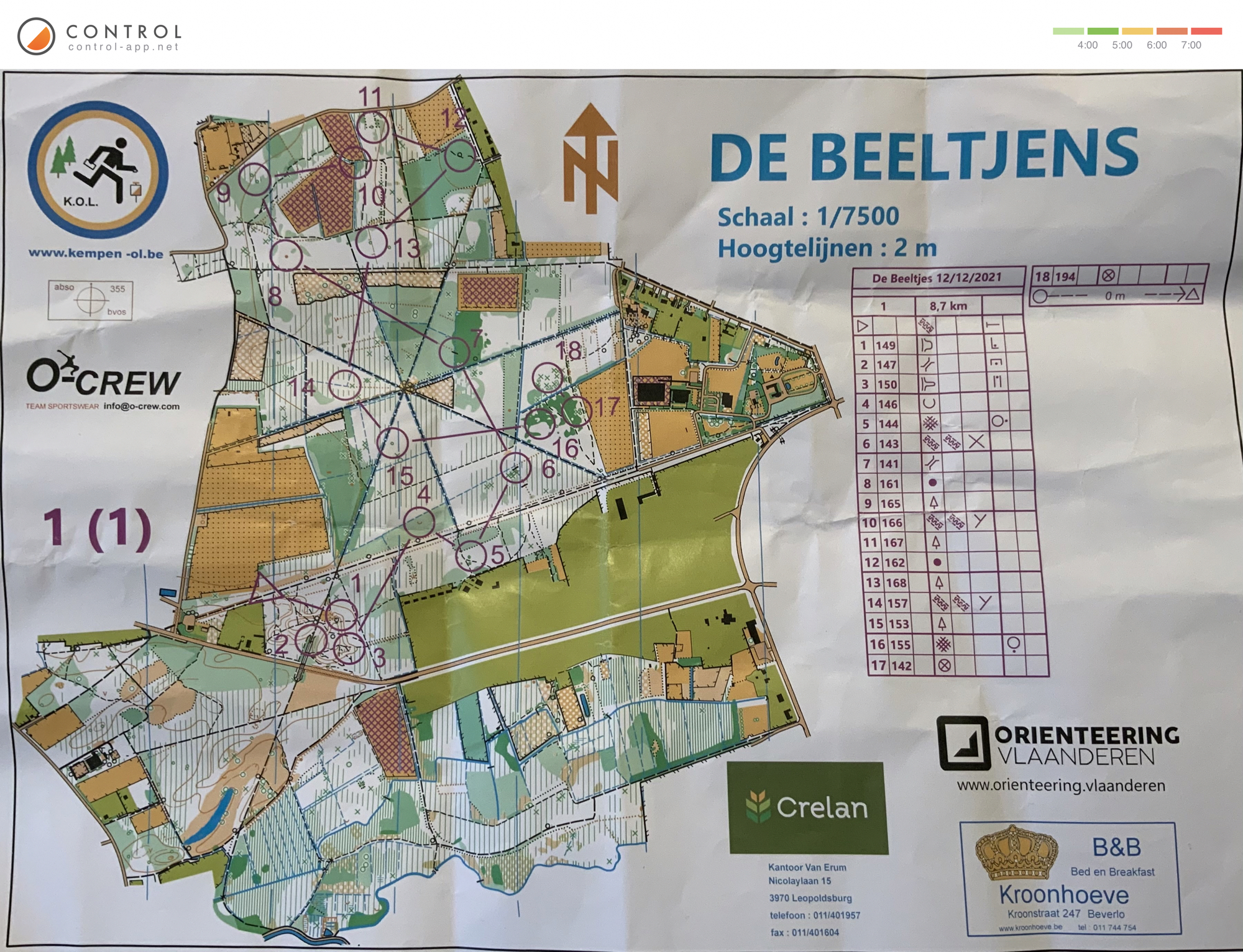Regionale de Beeltjens - omloop 1 (kaart 1) (2021-12-12)