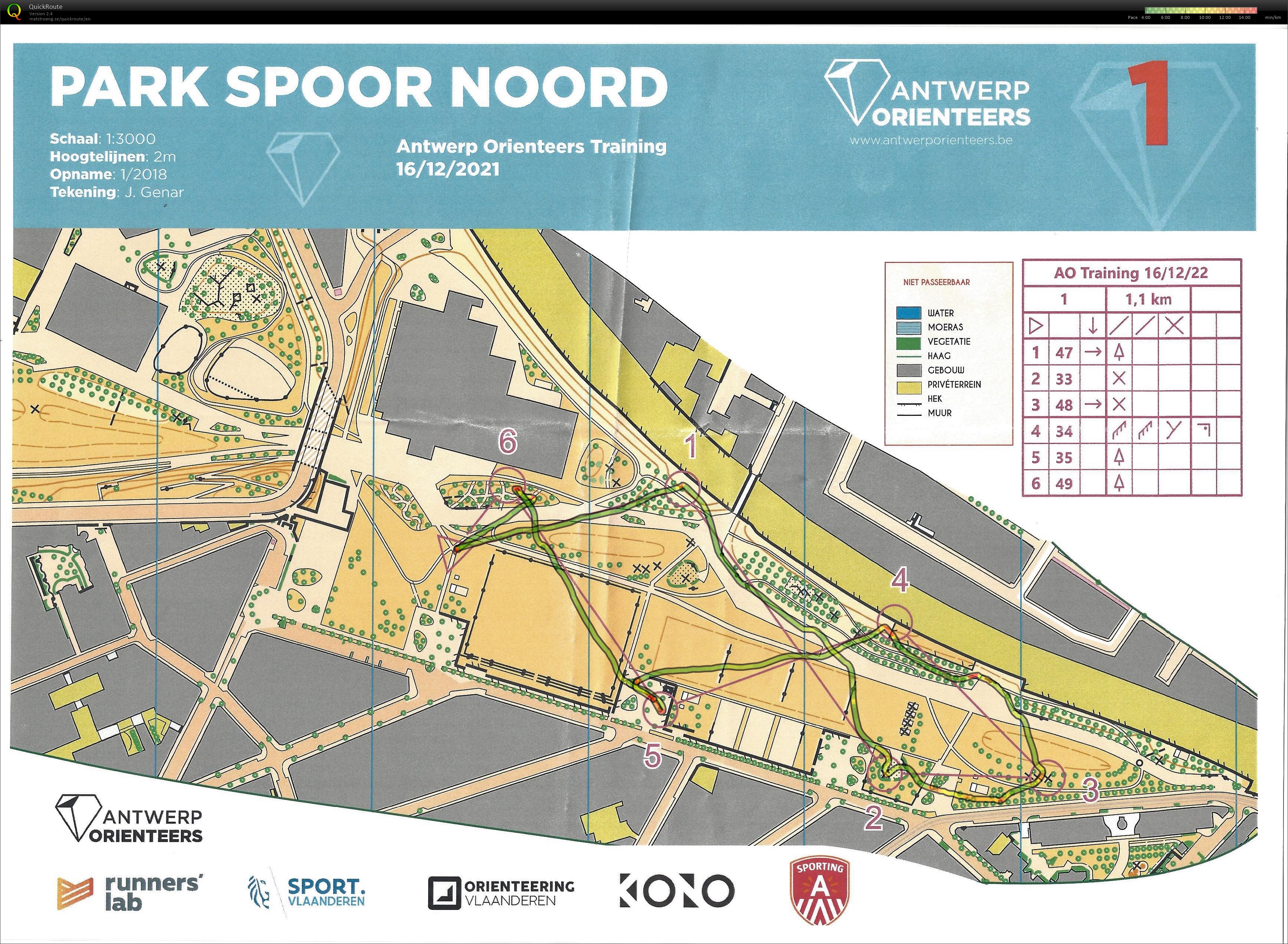 Antwerp Orienteers PSN Omloop 1 (16.12.2021)
