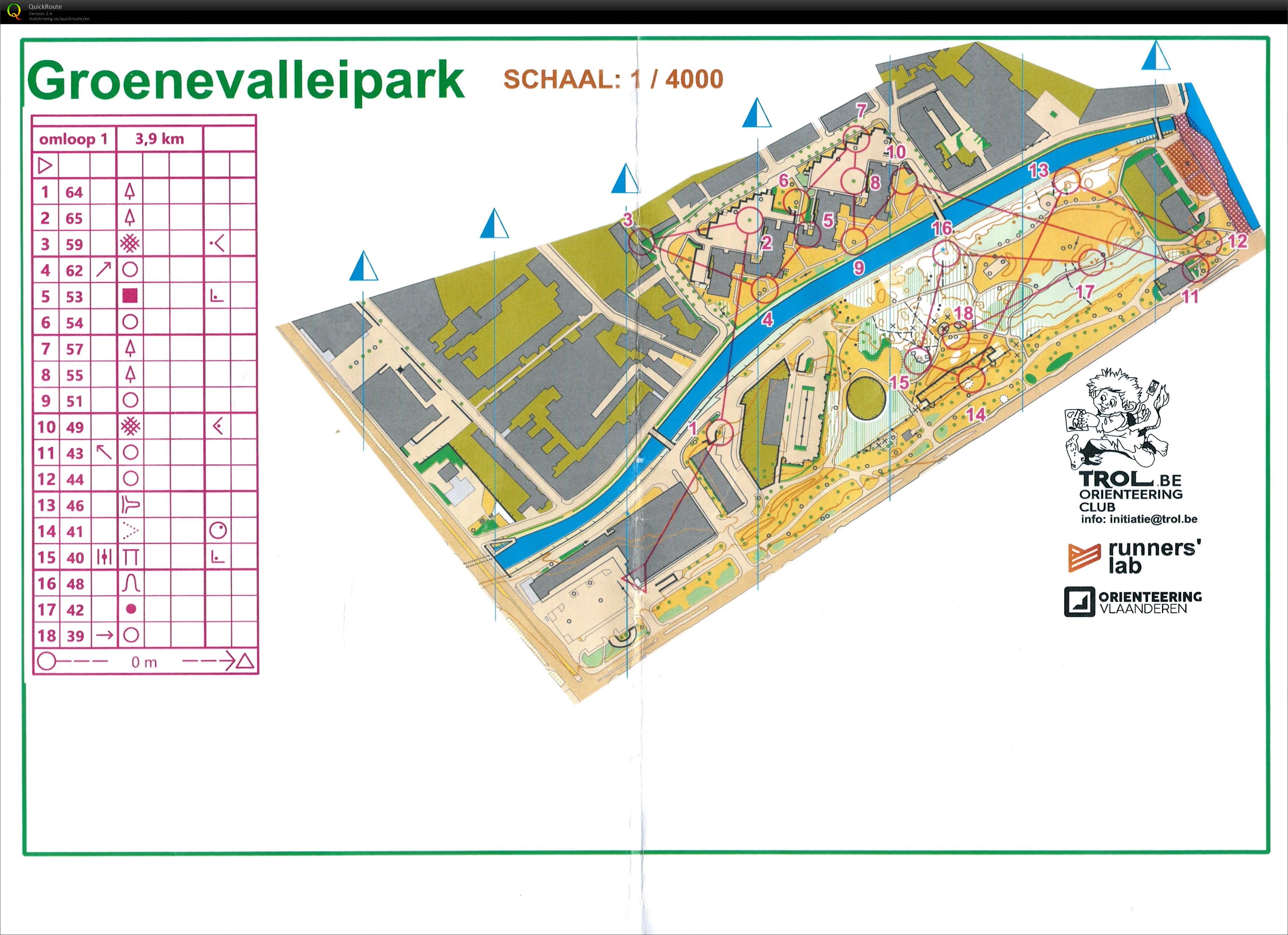Gent Orienteering Series - Groenevalleipark - Omloop 1 - A (29-01-2022)