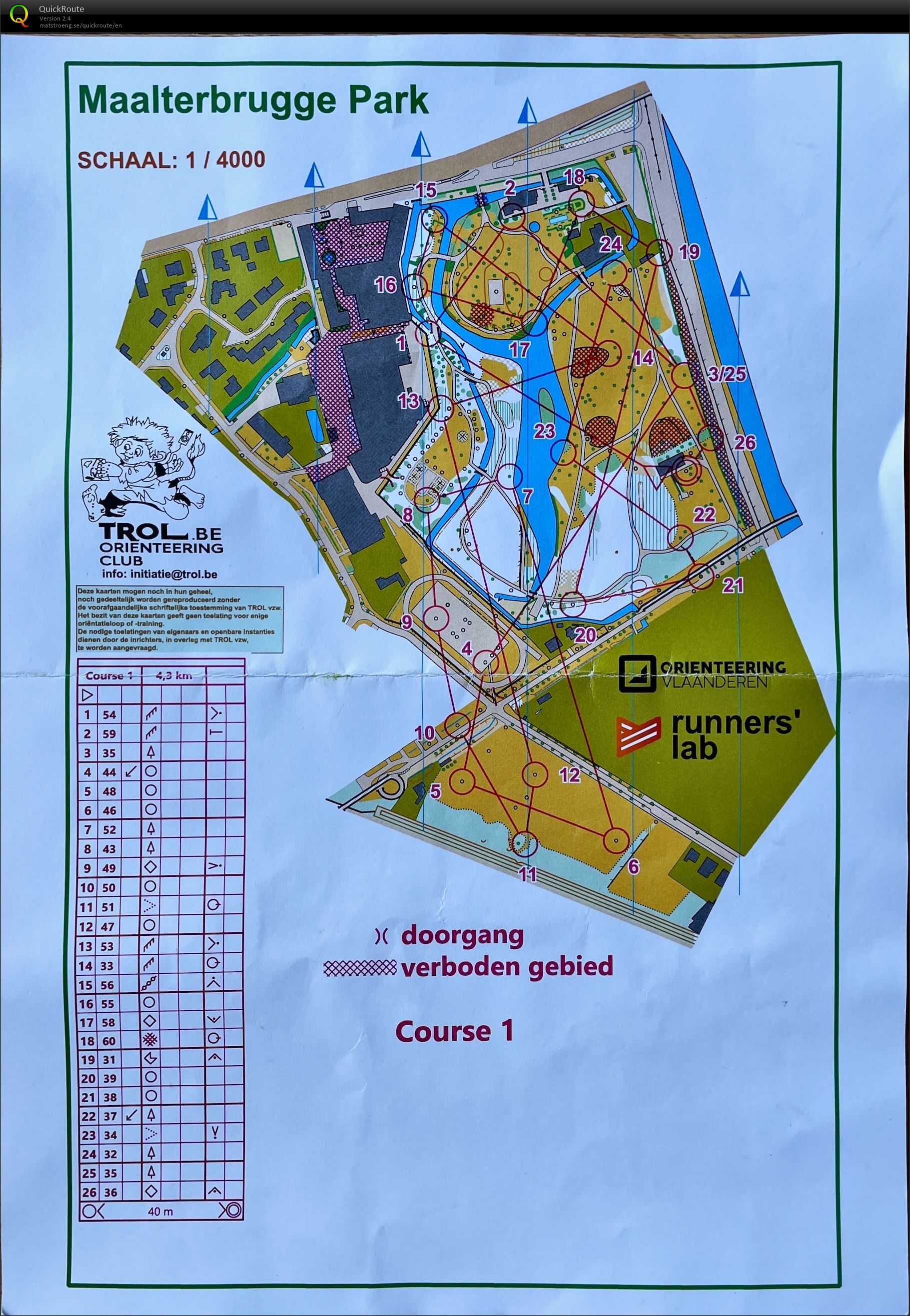 Gent Orienteering Series - Maaltebruggepark (14-05-2022)