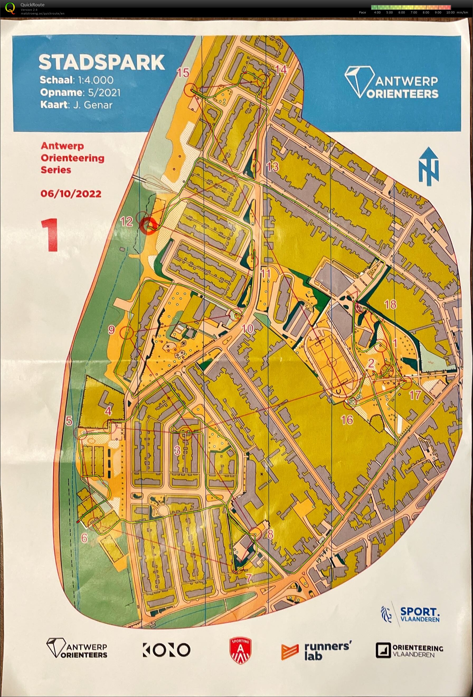 Antwerp Orienteering Series - Ekeren (06/10/2022)