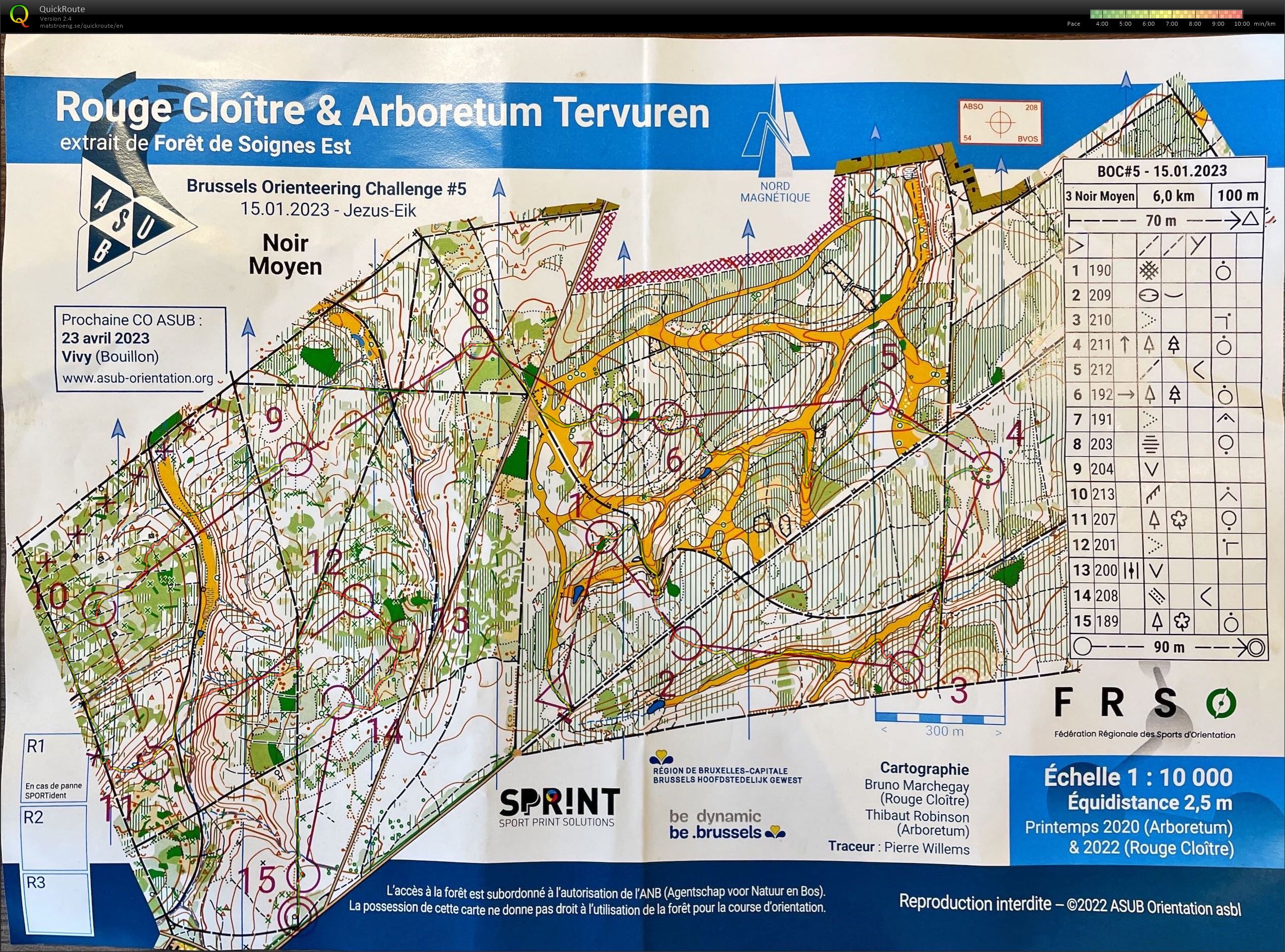 Brussels Orienteering Challenge #5: Rouge Cloitre & Arboretum Tervuren (2023-01-15)