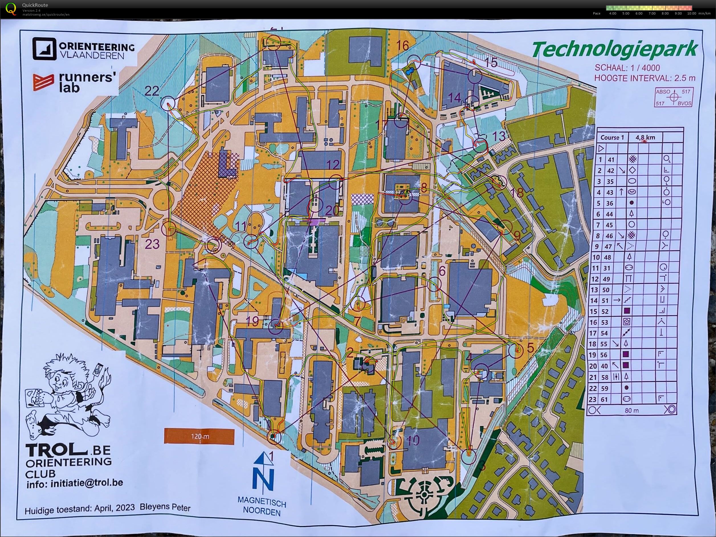 Gent Orienteering Series - Technologiepark (2023-04-29)