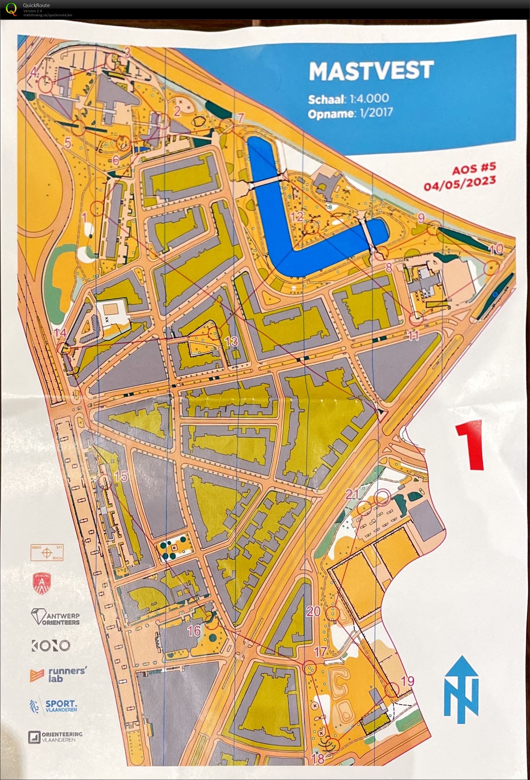 Antwerp Orienteering Series - Mastvest (04.05.2023)