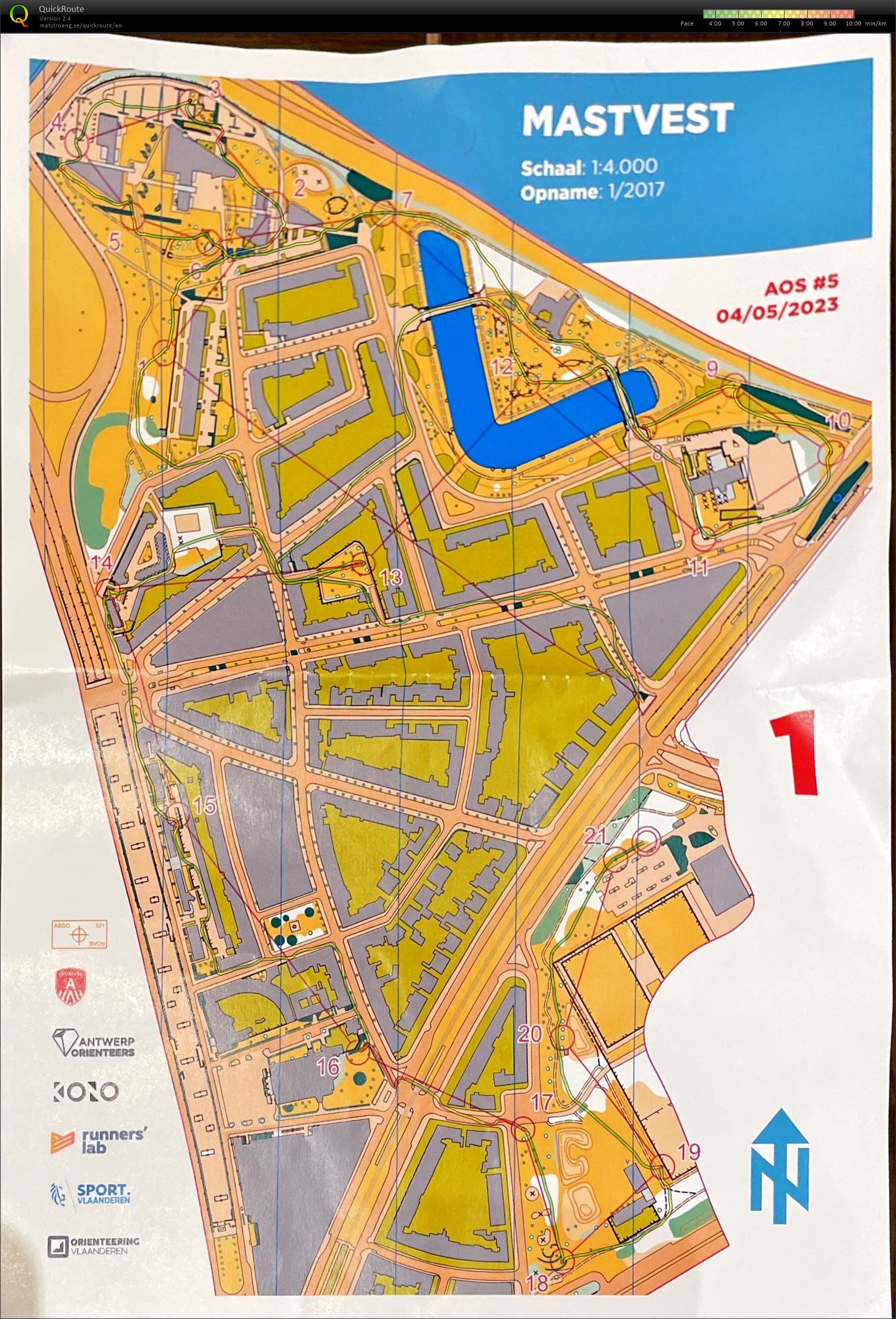 Antwerp Orienteering Series - Mastvest (04.05.2023)