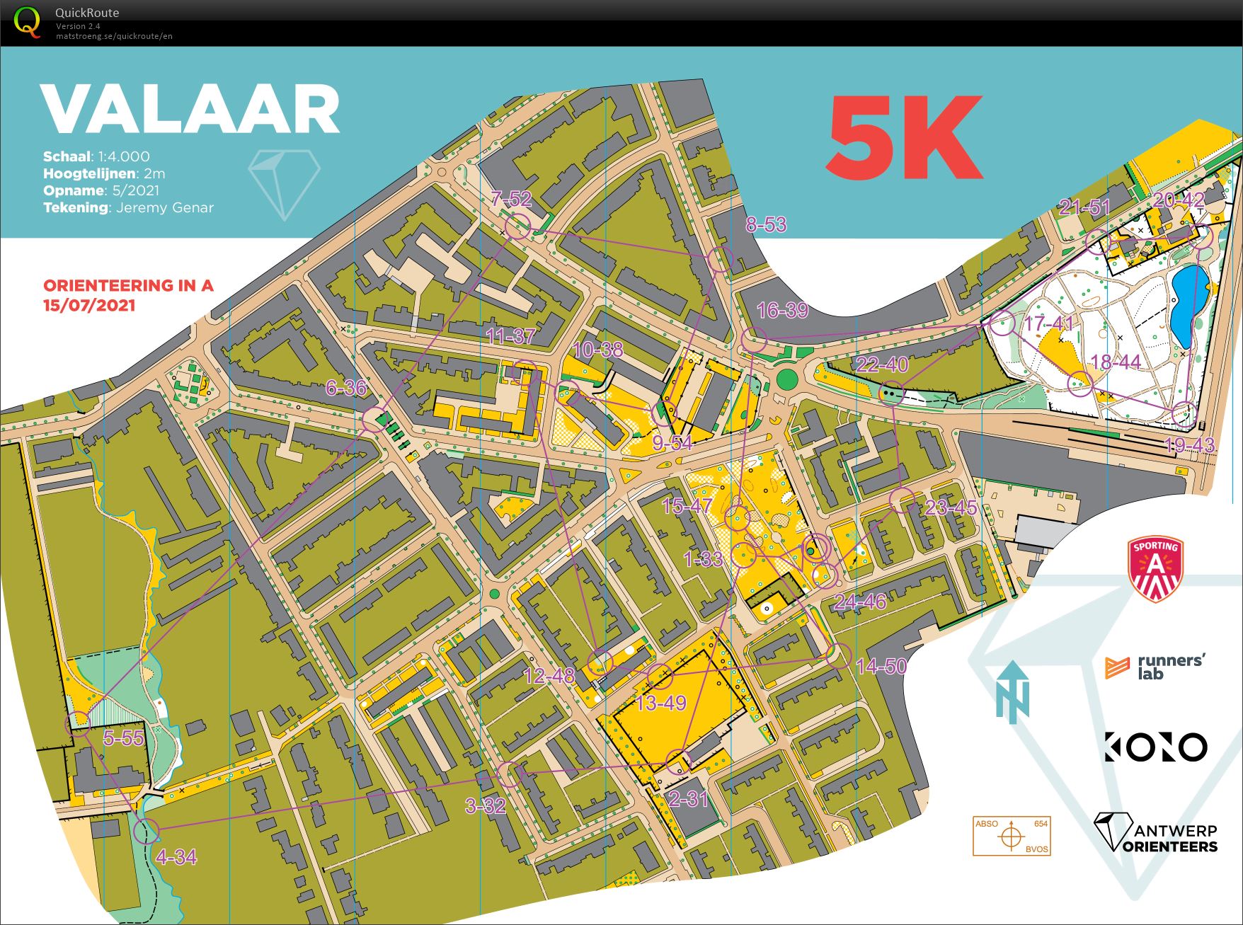 Orienteering in A - Valaar (2021-07-15)